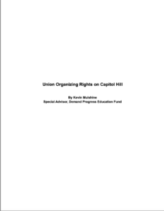 Image of cover of Union Organizing Rights on Capitol Hill cover